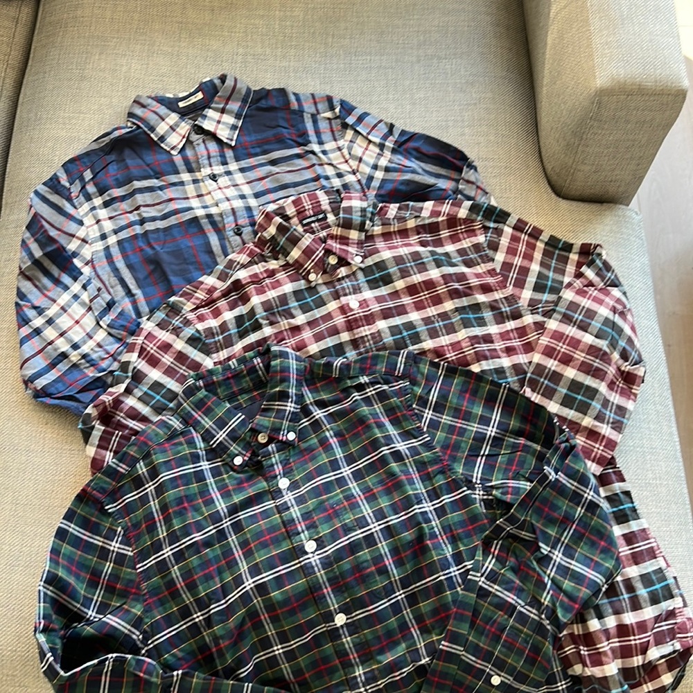 3 American Eagle Flannels/Shirts